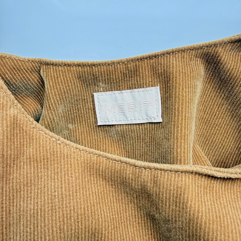 Merit Tan Corduroy Knot‎ Wristlet Bag Minimalist Earthy Boho Handbag - Picture 2 of 9